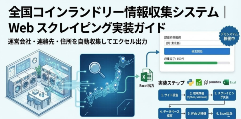 全国コインランドリー情報収集システム｜Web スクレイピング実装ガイド