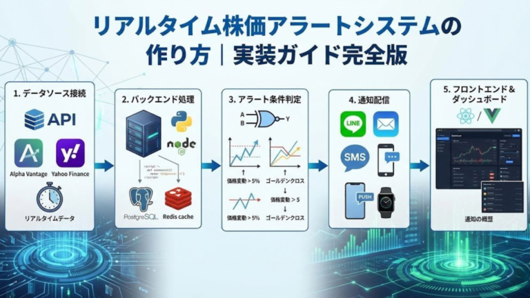 リアルタイム株価アラートシステムの作り方｜実装ガイド完全版