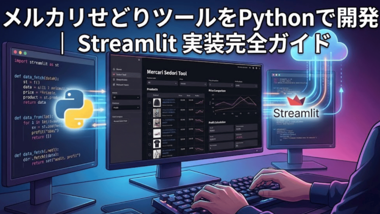 メルカリせどりツールをPythonで開発 | Streamlit実装完全ガイド
