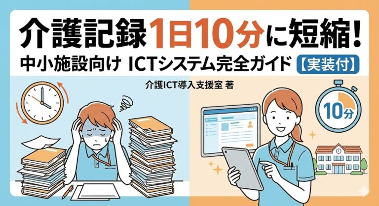 介護記録1日10分に短縮！中小施設向けICTシステム完全ガイド【実装付】
